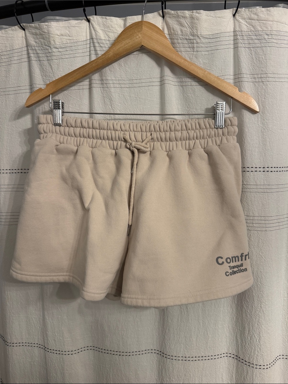 Comfort Tranquil Collection Cream Athletic Shorts